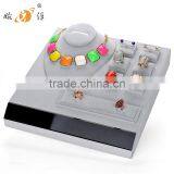 Velvet Cover MDF Necklace Ring Display Tray for Jewelry thumbnail-1