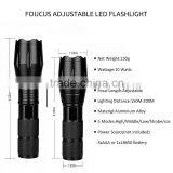 High Quality Strong Light Bright Rechargeable Tactical Flashlight thumbnail-5