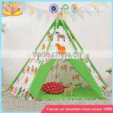 Wholesale Classic Indian Cotton Kids Play Tent High Quality Indoor Wooden Poles Kids Play Tent W08L003 thumbnail-6
