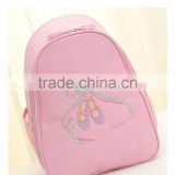 High quality embroidery dance bag ballet shoe backpack