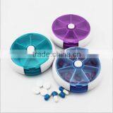 Custom Round 7 Compartment Plastic Medicine Storage Pill Box,custom Practical Plastic Seven Days Pill Box,plastic Pill Box thumbnail-1
