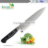 Japanese VG10 Damascus Knive 8" Chef Knife QING Brand 67 Layers Of Damascus Steel Kitchen Knives Cooking Tools Micarta Handle thumbnail-3