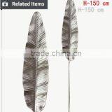 High Quality PU Artificial Decorative Dried Siliver Fake Leaves thumbnail-5