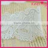 Wholesale fashionable flower guipure lace fabric for ladies garments WLCB-054