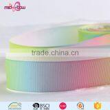 Custom Wholesale 3 Inch 75mm Printed Striped Rainbow Grosgrain Ribbon thumbnail-5