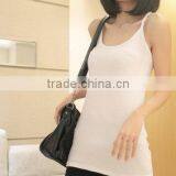 2013 Wholesale Vest Tops,plain White Cotton Vest,womens Long Tank Tops thumbnail-1