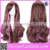 Fashion 70 CM Mixed Color Wig Cap Hairstyles Wholesale thumbnail-2