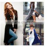 Women's Casual Crochet Knitwear Long Sleeve Cardigan Sweater Wraps Outwear Coat thumbnail-3