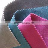 Pu Double Flocking Leather, Textile Fabric with Focking Leather for Shoes