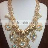 Brand Fashion Large Crystal Stone Alloy Charms Necklaces thumbnail-4