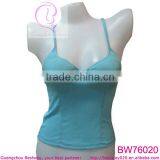 Sexy Blue Camisole Lingerie Underwear With Cups thumbnail-1