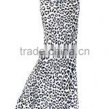 MGOO Elegant Leopard Print Maxi Skirt For Women Sublimation Sexy Long Skirt Knitted Stretch Muslim Skirts thumbnail-2