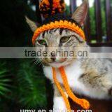 Cat Hat Costume The Halloween Pom Pom Beanie For Cats And Small Dogs thumbnail-4