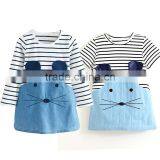 C17#New Arrival Girls Cartoon Image Dress Baby Frock Design Pictures thumbnail-1