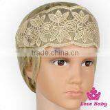 Wholesale Boutique Festival Girls Lace Floral Elastic Wedding Boho Bridal Headband Hair Accessories thumbnail-4