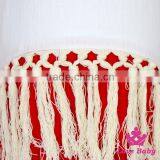 Summer Childrens Designer Plain Red Halter Sleeveless Backless Soft Cotton Baby Girl Playsuit Blank Romper thumbnail-3