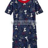 2017 Wholesale Kids Latest Design Summer Sleepwear Cotton Casual Sleeping Suit Pajamas Children Stripe Cotton Pyjamas 1-6 Years thumbnail-5