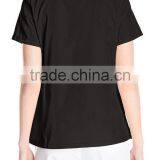 Women's Sporty Crossover V-Neck Scrub Top Stripe Trim Nurse Uniform thumbnail-6