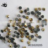SS20 Gold Color Rhinestone Machine Cut Crystals Jet Gold Hematite For Clothing thumbnail-1