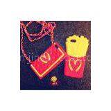 Custom Slim Red McDonald Chips Silicone Cell Phone Case For Iphone4 / 4S thumbnail-1