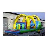 Huge Flame retardant Inflatable Obstacle Course fireproof plato TM For Kids