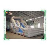 Outdoor Playground Inflatable Slide White 0.55mm PVC Tarpaulin