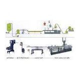 Recycle PA / PE / PP / ABS Plastic Granulating Machine , Granules Extruder