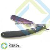 Beautiful Colored Designed Stainless Steel Barber Straight | Durable White Plastic Handle High Quality Razor B-SR-13