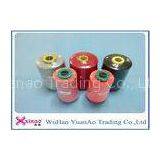 60s/2 Plastic Cone 100% Polyester Sewing Thread 10000m Brown Red Black Spun Yarn