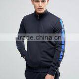 High Quality Owm Design 100% Cotton Navy Tracksuit / Breathable Plain Men Popular Tracksuit Sportswear H-1903 thumbnail-5