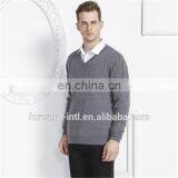 Knitted v Neck Cashmere Sweater for Men