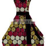Wholesale African Wax Print Cotton Fashion Prom Dress thumbnail-2