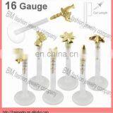 Fashion Custom Lip Ring White Labret Ring Piercing Jewelry thumbnail-1