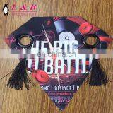 Print Fabric Applique Patch With Tassel