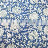 Cotton Hand Block Printed Fabric Floral Cotton Fabric thumbnail-1