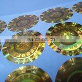 Custom Round Golden Hologram Label Self Adhesive Laser Sticker thumbnail-4
