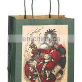 Custom Shopping Tote Bags Washable Kraft Brown Paper Bag thumbnail-3