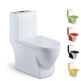 Popular design high quality cheap ceramic color one piece toilet for sale