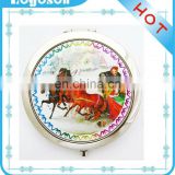 customized wholesale home decoration wedding souvenir compact mirror