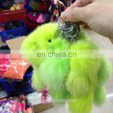 Factory Price Custom Animal Plush Fur Fox Keychain thumbnail-5