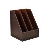 Laundry Storage Bucket Bookcase by Leather Office Supplies Desktop File Rack Data Frame File Storage Box Basket Basket Bar Shelf Multi-Layer Creative,Curved for Bedroom Bathroom thumbnail-2