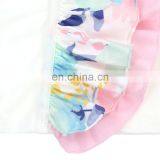 Unique Ruffle Flutter Sleeve Girl Top Baby White Color Top With Colorful Ruffles thumbnail-5