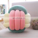 Braid Yarn Knitted Colorful Knot Ball Plush Throw Pillow - Home Office Sofa Decor thumbnail-1