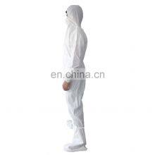 Cheap Breathable Overall Suit Workwear Orange White Disposable Coveralls thumbnail-5