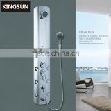 Wall Mounted Aluminum Alloy Body Massage Shower Column Shower Panel With Tub Spout