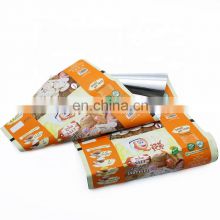 Custom printed full color roll film heat seal snacks food grade packing plastic roll film