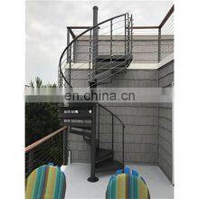 Stainless Steel Structure Staircase Design of Modern Glass Spiral Stairs thumbnail-1