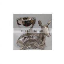 Silver Reindeer Bowl