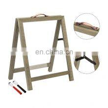 Clear Acrylic Vintage Gray Wood Tabletop Decorative Display Message Board thumbnail-2