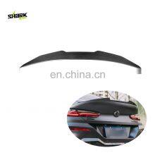 Drop Shipping G14 V Style Real Dry Carbon Fiber Rear Car Trunk Boot Spoiler For BMW 8 Series G14 Carbon Spoiler 2020+ thumbnail-1